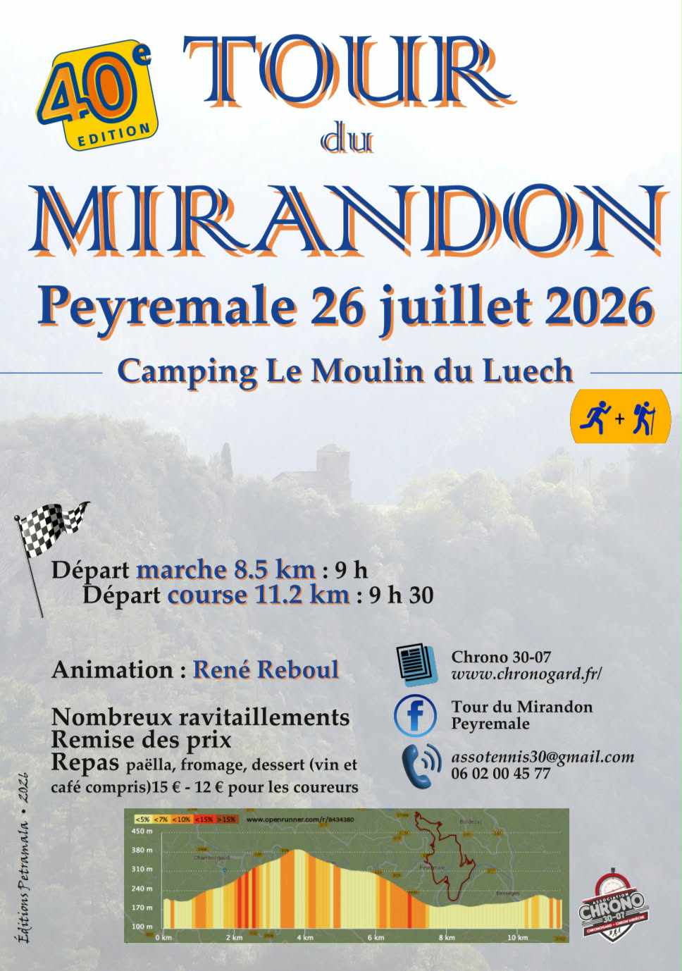 Affiche TOUR DU MIRANDON • 40È ÉDITION