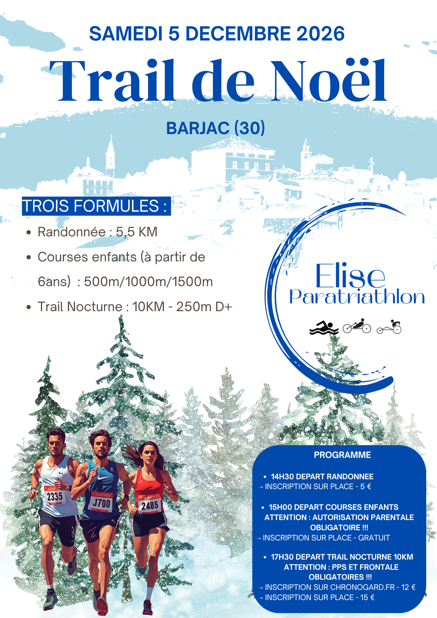 Affiche TRAIL DE NOËL