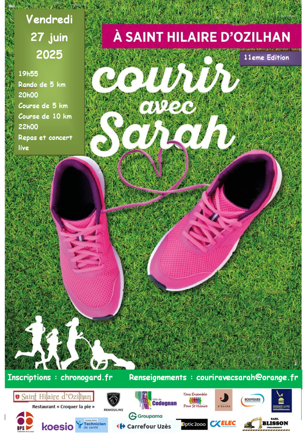 Affiche COURIR AVEC SARAH
