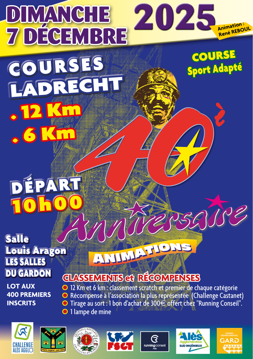 Affiche LES FOULÉES DE LADRECHT