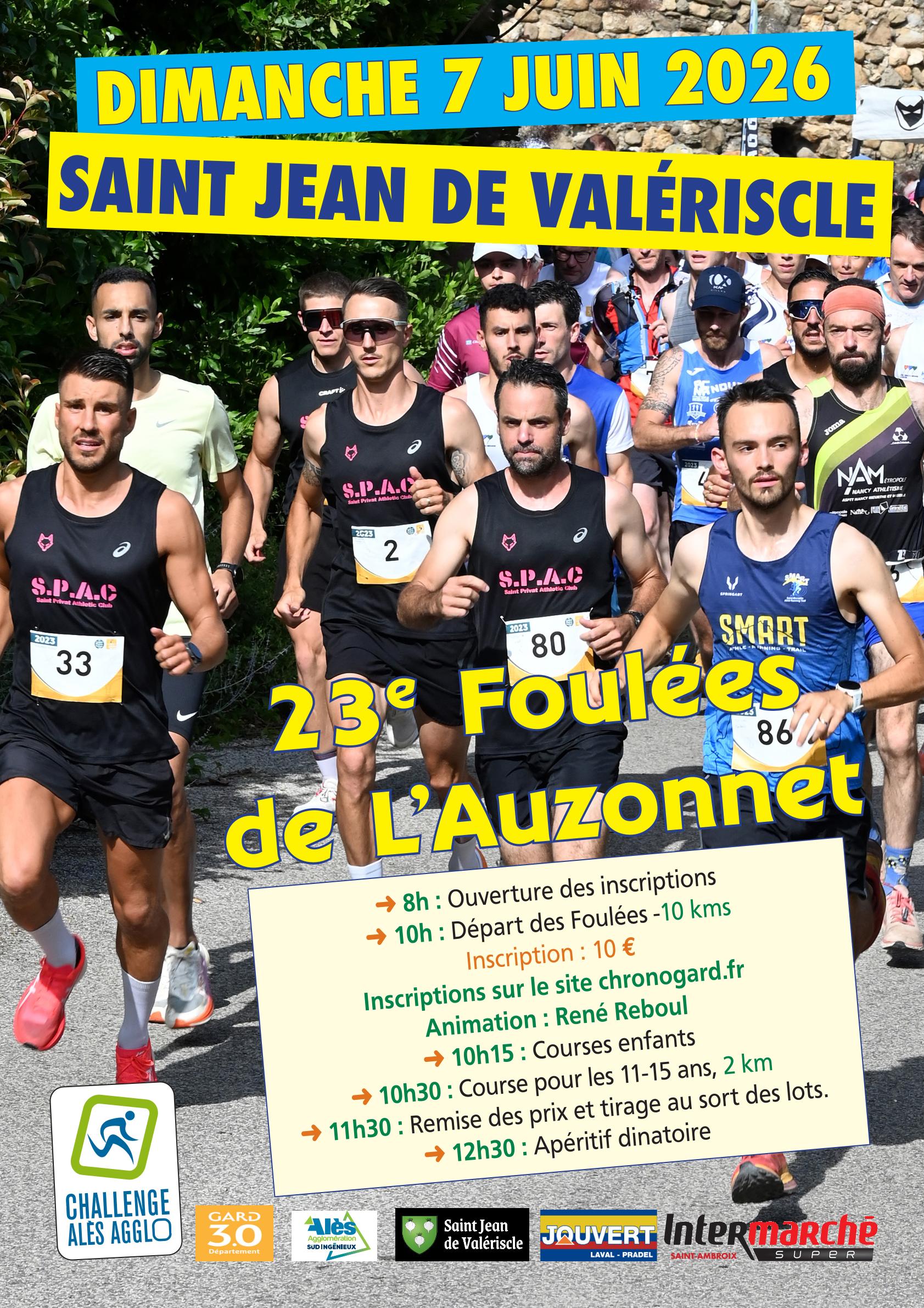 Affiche FOULÉES DE L'AUZONNET